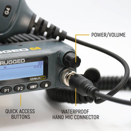 Base Camp - Rambler G4 High Power Mobile Radio with Fiberglass Antenna Kit