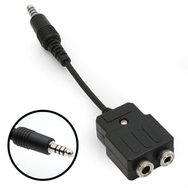 General Aviation to Helicopter Pilot Headset Adapter