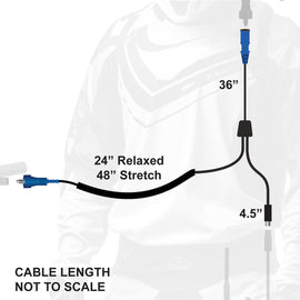RUGGED Wired RACE SERIES Motorcycle Harness without Radio Jumper