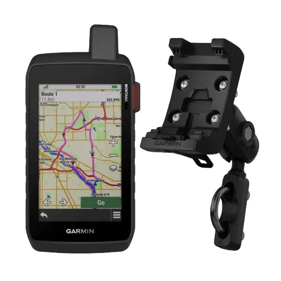 Garmin Montana 700i Rugged GPS Touchscreen Navigator and Satellite Communicator with Motorcycle/ATV/SXS Mount