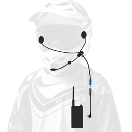 Long range Enduro Moto In-Helmet communications with two-way radio