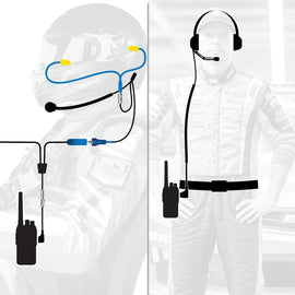 RUGGED Wired  Driver and Crew Chief Racing Kit with RDH16 Radios