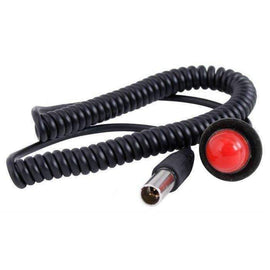 Hole Mount Steering Wheel Push to Talk (PTT) with Coil Cord for Car Harnesses