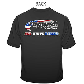Rugged Radios American Flag Logo Men's T-Shirt