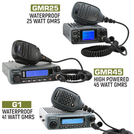 Jeep Wrangler JK and JKU Two-Way GMRS Mobile Radio Kit