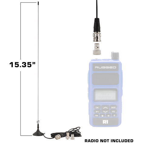 Magnetic Mount Dual Band Antenna for Rugged Handheld Radios R1, RDH-X, V3, RDH-16, RH-5R