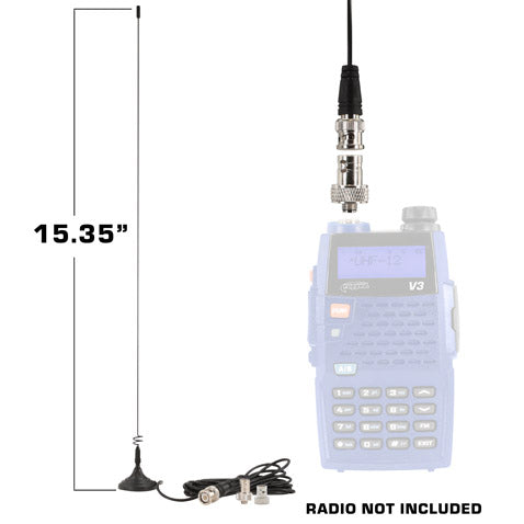 Magnetic Mount Dual Band Antenna for Rugged Handheld Radios V3 and RH-5R