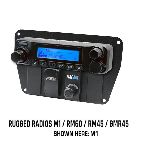 Multi Mount Insert or Standalone Mount for Rugged Radios M1 - GMR45 - RM60 - RM45 with Rocker Switches