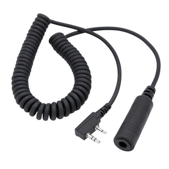 OFFROAD Headset / Helmet Coil Cord Cable for Rugged Radios and Kenwood Radios