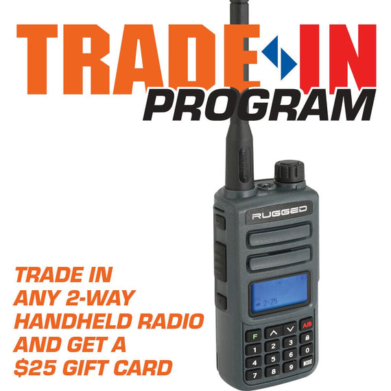 Rugged GMR2 GMRS/FRS Handheld Radio Trade In - Grey