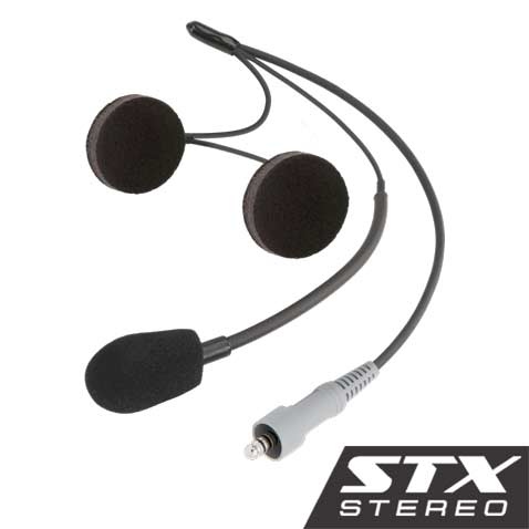 STX Stereo Wired Helmet Kit with Alpha Audio Speakers & Mic